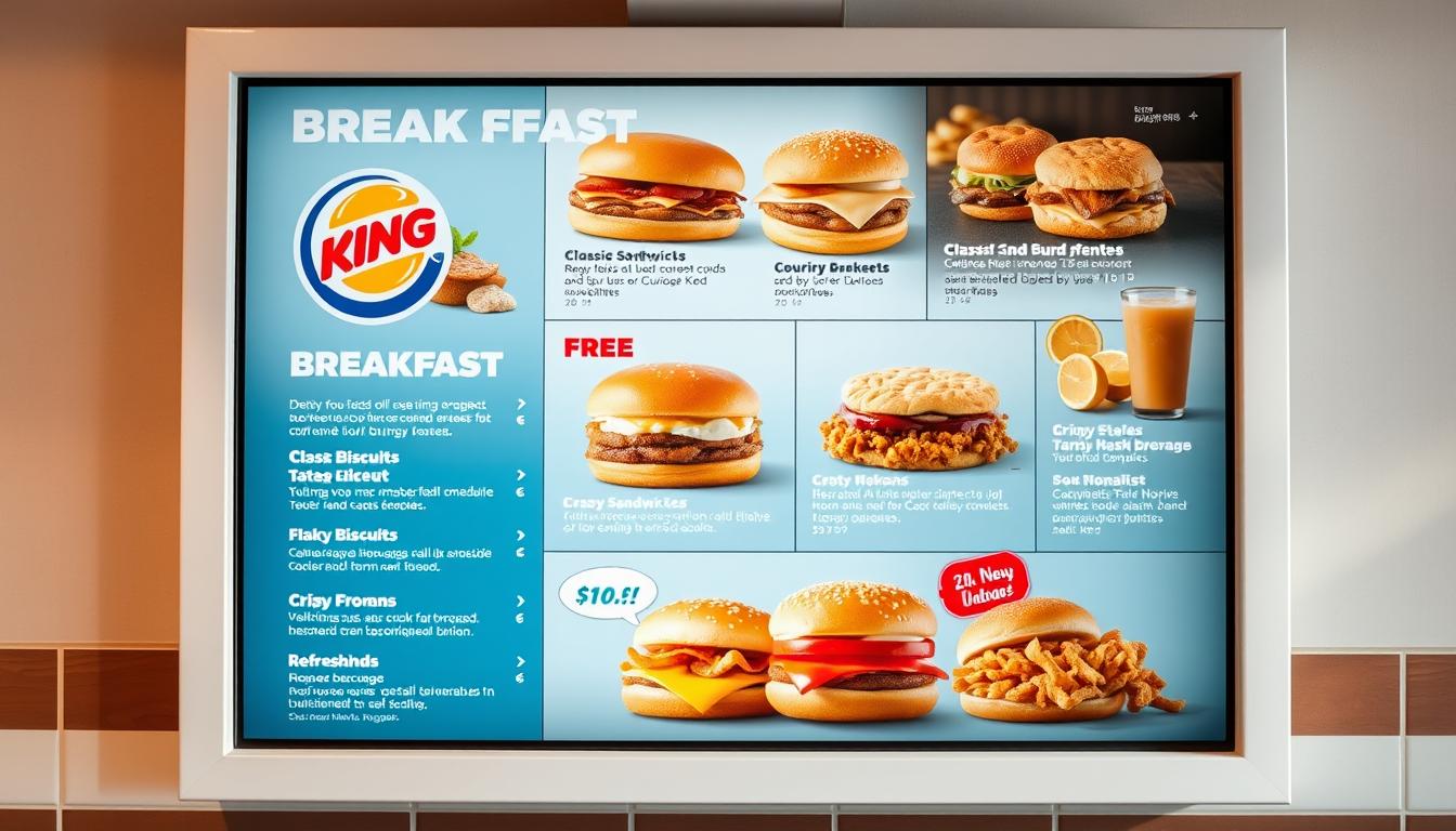 Burger King Breakfast Menu