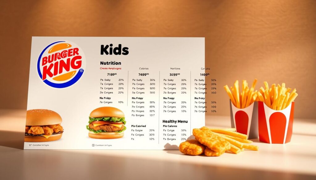 Burger King Kids Menu Nutrition