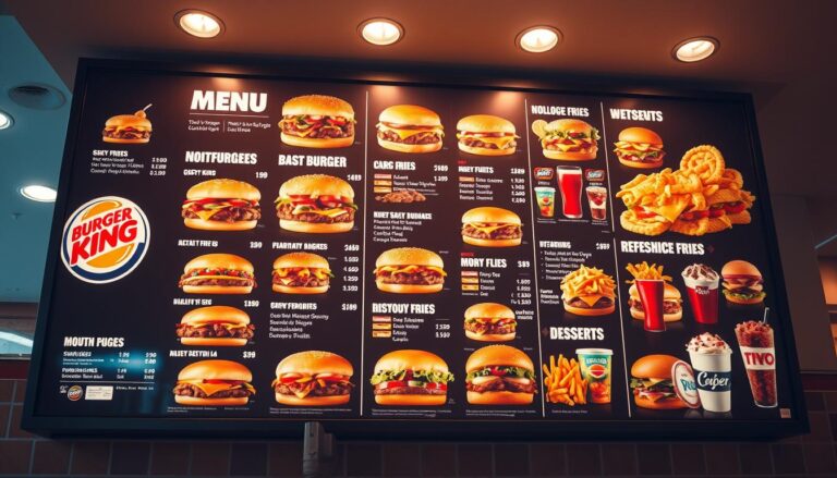 Burger King Menu