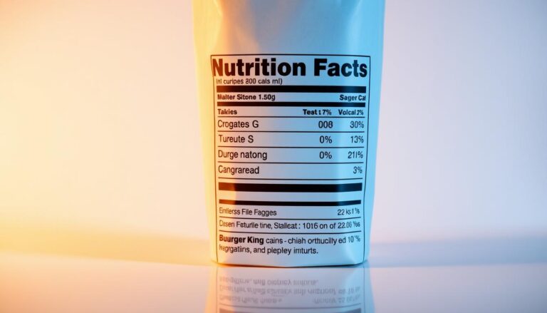 Burger King Menu Nutrition