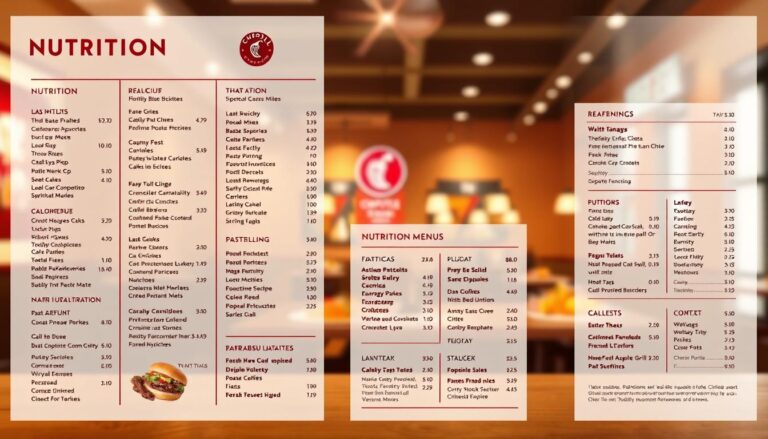 chipotle mexican grill menu nutrition