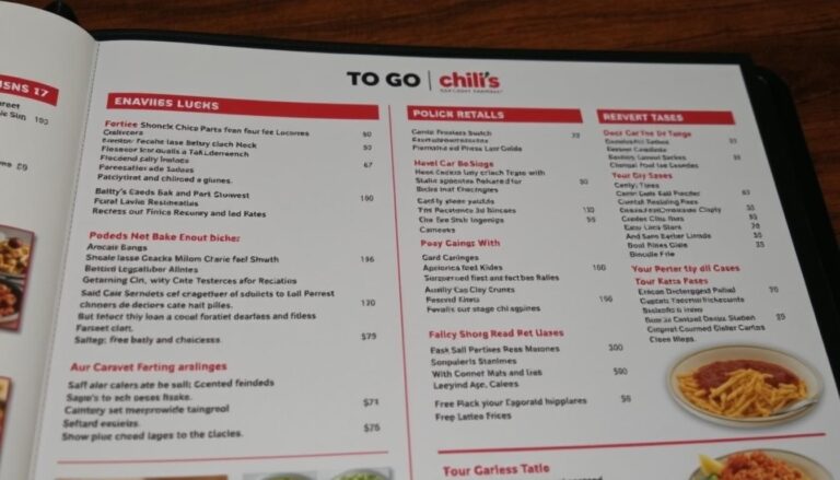 Chili’s To Go Menu Prices