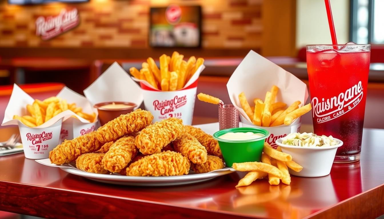 raising cane's menu calories