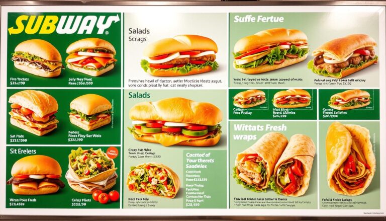 subway classic menu