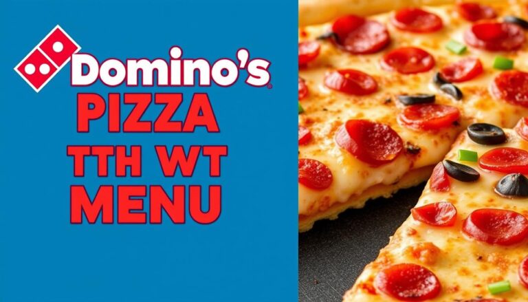 Domino's Pizza Menu With Price
