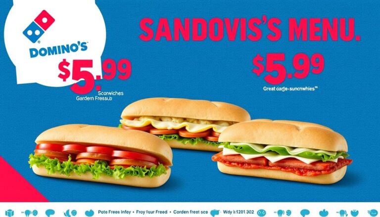 Domino's Sandwiches Menu