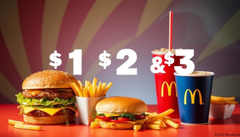 McDonald's $1 $2 $3 Menu with Prices